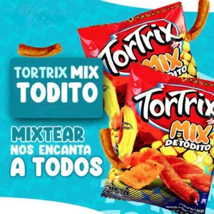Strip of 12 45g everything tortrixchapimix        Tira de 12 tortrixchapimix de todito de 45g