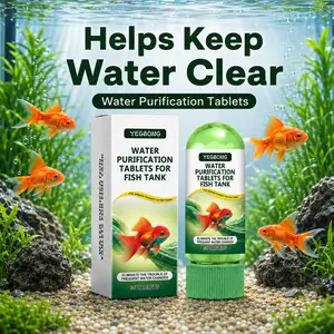 Aquarium Water Purification Tablets, Water Quality Dedicated To Clean Deodorizing Algae Stains Sludge Clear Fish Ponds