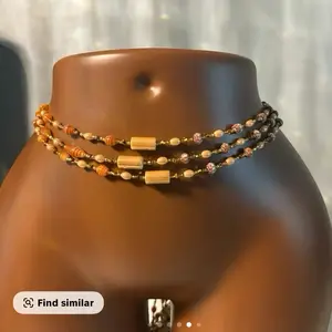 Auntie Ama Divine Protection Crystal Waist Beads with Love African Waistbeads Body Jewelry Adjustable Jewelry