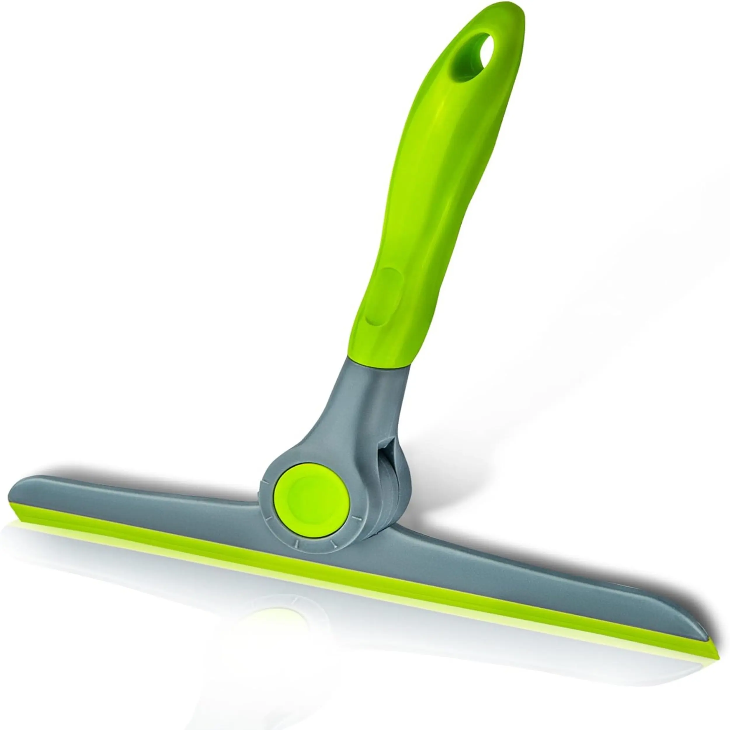 DSV-Standard 10" Window Cleaning Squeegee Heavy Duty Green, Grey, Handheld Squeegee for Glass Doors, Windows, Car Windshields & More