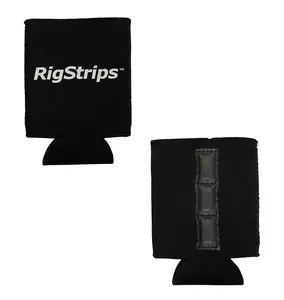RigStrips Magnetic Koozie 2-Pack Black Drink Protector Insulated for Outdoor Activities With Magnets