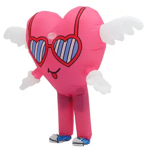 Adult Inflatable Fun Couple, Heart Shape Inflatable Costume, Perfect for Wedding, Valentine's Day, Adult Party, Anniversary Celebrations