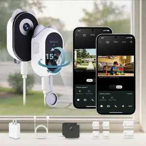 Botslab W101 2-in-1 Dual-View Security Camera | 2.5K Indoor & Outdoor Simultaneous View, 10x Zoom, True Color Night Vision, Easy Install
