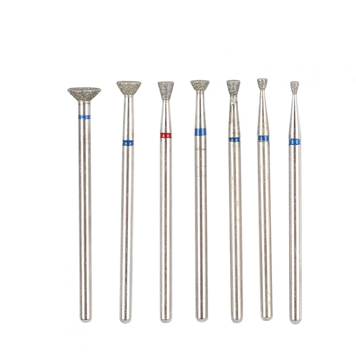 Cone Drill Bits For Nails, 6 count/set  Drill Bits Set Sealing Bit Sand Cuticle Polishing Bit  Grinding  Electric Manicure Set  Drill Bits Cuticle Pusher Drill Bit For Nails (#3)