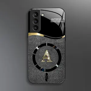 Suitable for [Galaxy S21 5g] high-end MagSafe phone case🥰，Choose from any of the 26 letters， Minimalist, premium design—drop-resistant and fingerprint-proof YM99