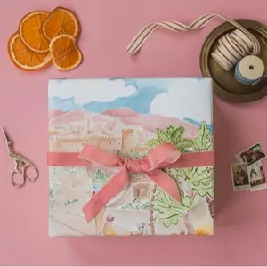 Christmas Wrapping Paper - Tapestry Nativity Scene, Holiday Gift Wrap, Maximalist Gift Wrap, Colorful Gift Wrap, Watercolor Wrapping Paper