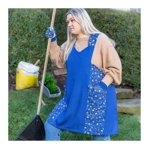 Evergreen Edith Floral Gardener's Full Apron and Gloves