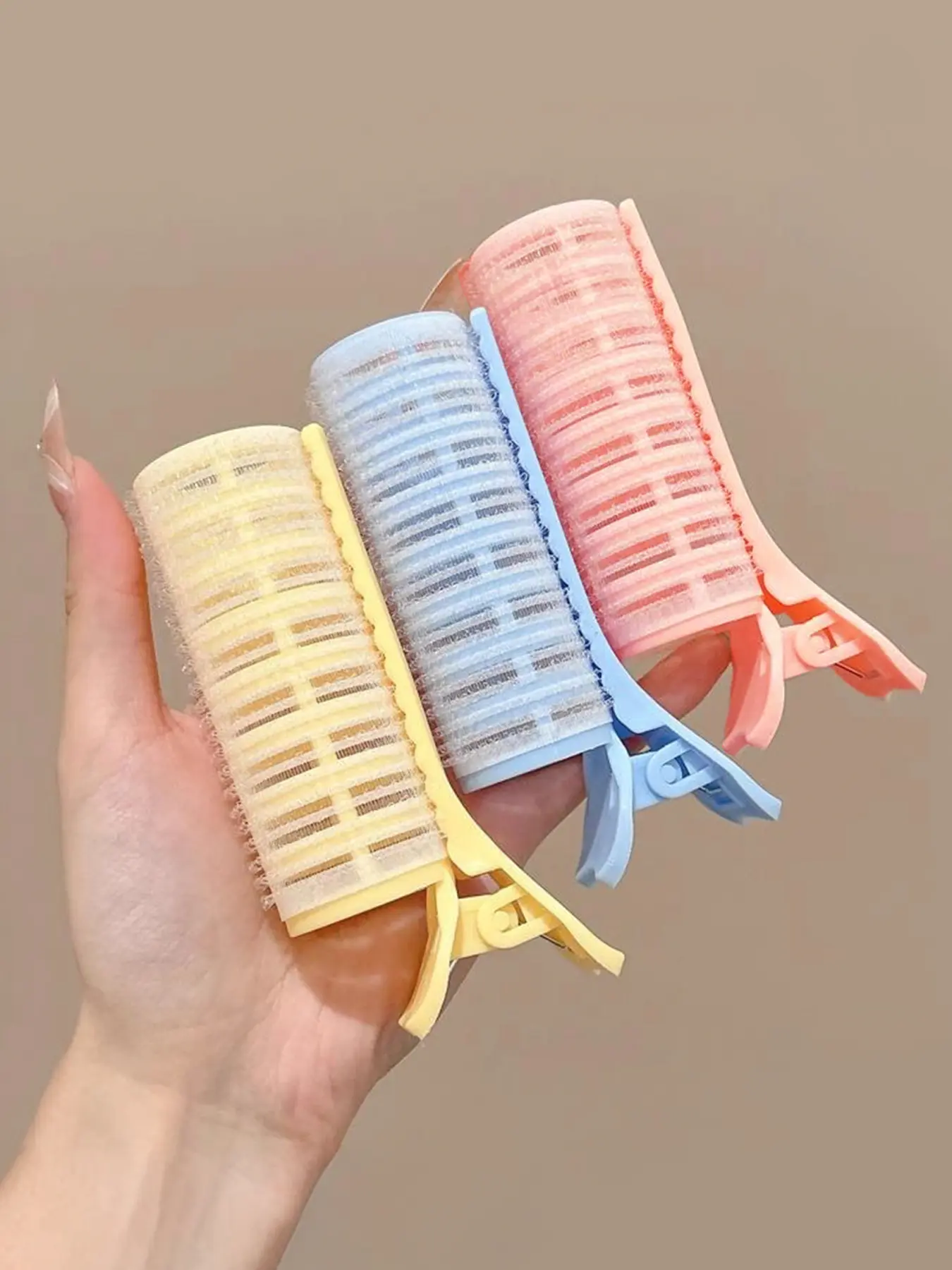 3pcs women's manual hair curlers, Heatless styling tools, Heatless Curls, high top hairstyle, bangs hair accessories, bangs curling tools, natural non-damaging hair, Valentine's Day gifts, Mother's Day gifts, daily casual hair accessories