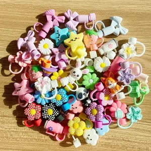 10,20,30,50Pcs Different Random Straw Covers Toppers, for Tumblers,10 mm Tumbler Cup Accessories