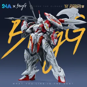 Authentic Luxury High-End Mecha Assembly Model, Action Figures, High-Mobility Inner Skeleton, Rich Replaceable Hands, Display Grade Collectible, Gift Choice