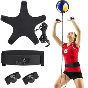 Volleyball Rebound Belt Trainer | Solo Practice Tool for Serving, Spiking & Defense with Adjustable Elastic Rope. Ideal for Indoor & Beach Training.