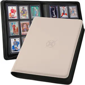 Collector’s Edition 288-Toploader Trading Card Binder – 9-Pocket Heavy-Duty Album for MTG, TCG & Sports Cards (Ivory White)
