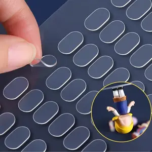 Removable Gel Putty, Transparent Adhesive Dots for Museum Action Figures, Wall-Mount Sticky Dots, Clear Removable Wax Installation Putty, Invisible Adhesive