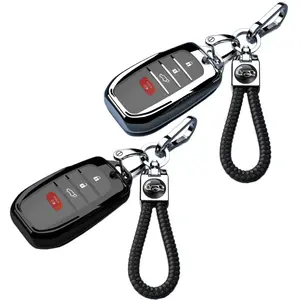 for Toyota Key Fob Cover, Silicone 4 Button Key Case for Toyota 2019+ Land Cruiser 2021-2025 Venza RAV4 Corolla Grand Highlander Tundra Crown 2022-2025Tacoma TRDCorolla SE Camry XSE