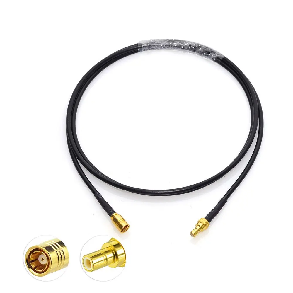 Satellite Radio Antenna Adapter SMB Male to SMB Female Extension Cable 3 feet Compatible with Sirius XM Car Vehicle Radio Stereo Receiver Tuner
