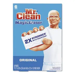 212 MAIN Procter & Gamble Commercial PGC79009 Mr. Clean Magic Eraser Durafoam Cleaning Sponges - White, Multipurpose, Tough Messes Removal, Strong Cleaning Performance