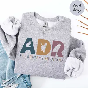 ADR T-Shirt / Sweatshirt / Hoodie, Ain't Doing Right shirt, Funny Vet Tech , Veterinarian Gift, DVM LVT Graduation, Vet Squad Appreciation Cotton Fabric