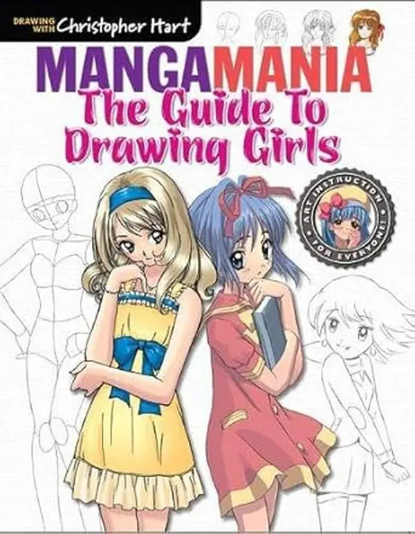 Manga Mania: Christopher Hart's Compact Booklet for Manga Fans, 32-Page Craft Guide with Step-by-Step Tutorials for Drawing Dynamic Girls
