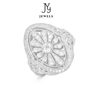 [JYJZ009] High-end winter fireworks full daisy ring daily and party fashion accessories Anniversary Birthday Engagement Wedding