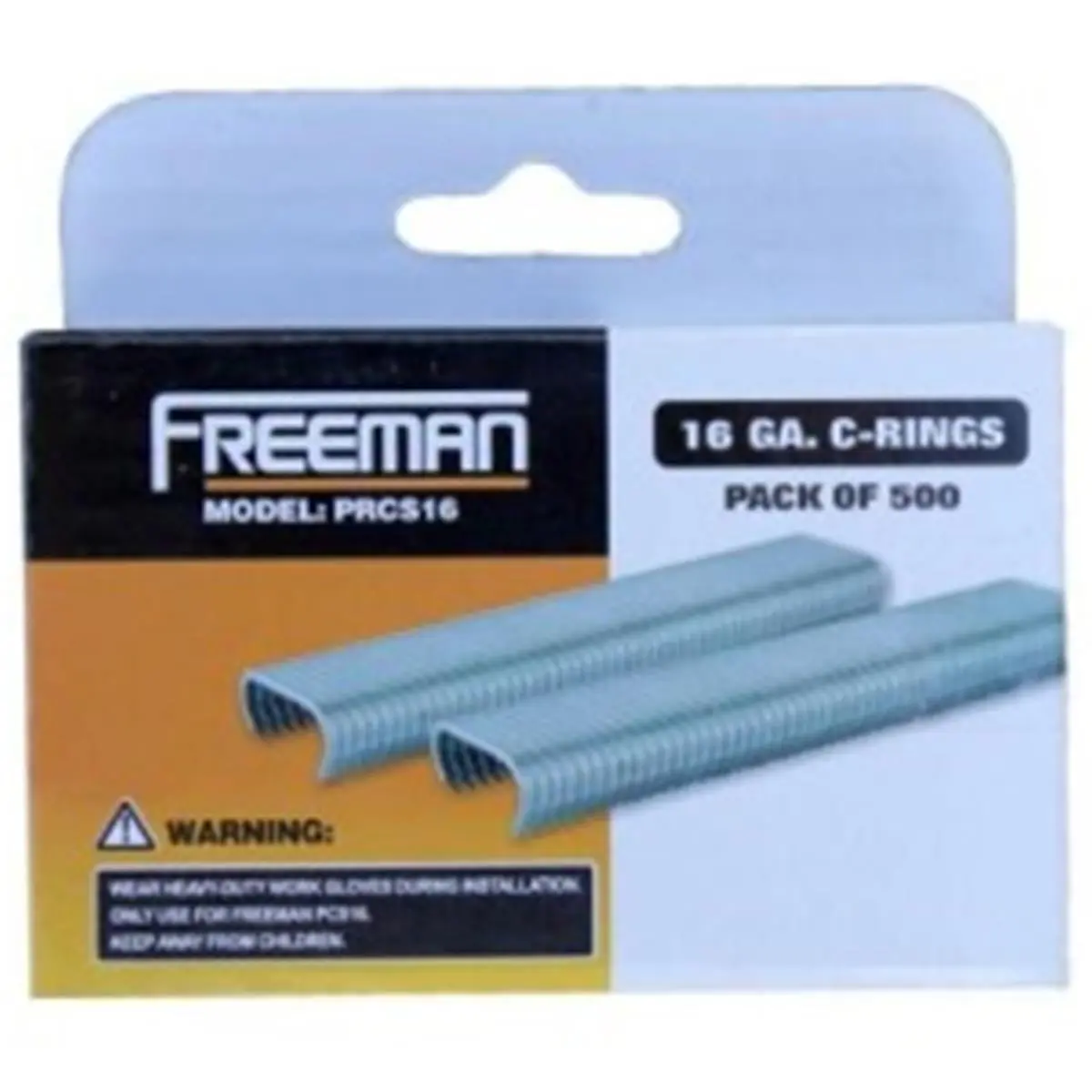 212 MAIN PRCS16 16 Gauge Solid Steel C-Rings - 500 Ct, Glue Collated, Wire-to-Wire, for Bag Closure, Fish Netting, Mesh Traps, Sports & Outdoor Leisure Equipment (Solid Steel Construction)