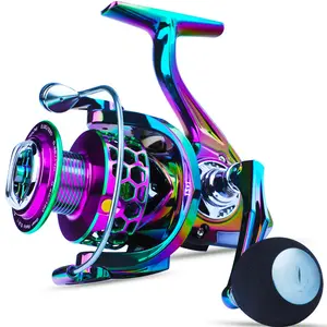SOUAGYILANG Travel Colorful Fishing Reel 13 +1 BB Light Weight Ultra Smooth Powerful Spinning Reels for Freshwater Saltwater Trolling Reel