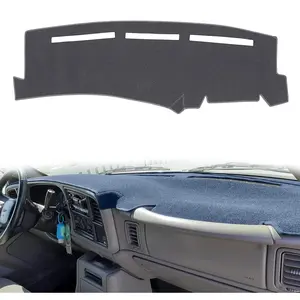 Dash Cover Custom Fit for 1999-2006  Sierra/Chevy Chevrolet Silverado,2000-2006  Yukon XL/Chevy Suburban Tahoe Avalanche,Dashboard Mat Pad (Gray)