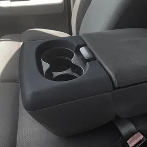 Center Console Cup Holder Pad Fit For Ford F150 2004-2014 Dark Gray Upgraded Version