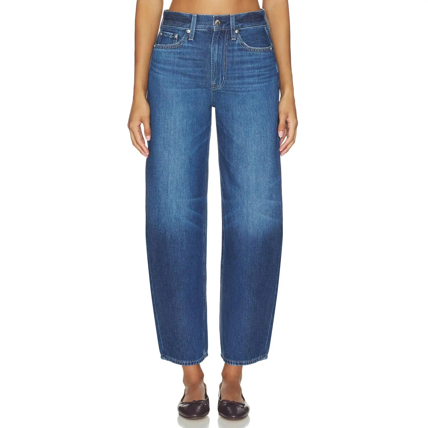 PISTOLA Sacha High Rise Relaxed Barrel Jeans in Nile