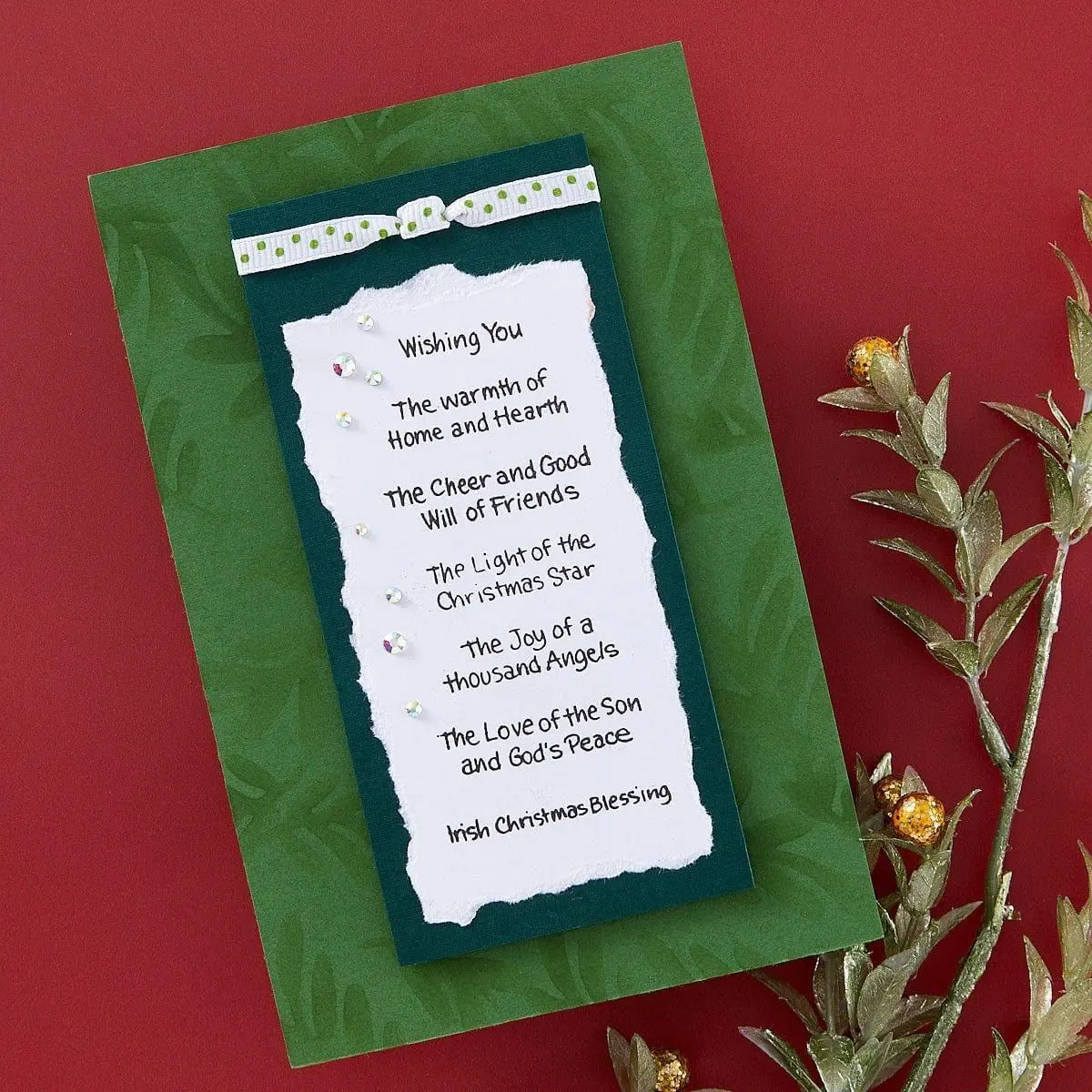 Christmas Blessings Sentiments Clear Stamp Set  by Stampendous