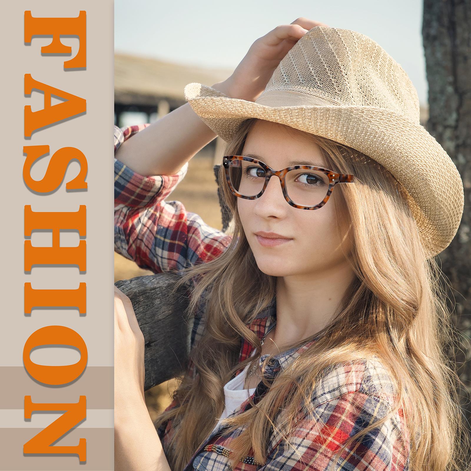 4-Pack stylish blue-light-blocking reading glasses. Featuring a spring-loaded metal hinge design, they suit most face shapes, are comfortable to wear, and boast a stylish, timeless look. Perfect for computer work, reading, and daily commuting.