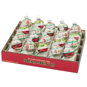 HOLIDAY SPLENDOR 20 COUNT 1.25" DECORATED ROUNDS