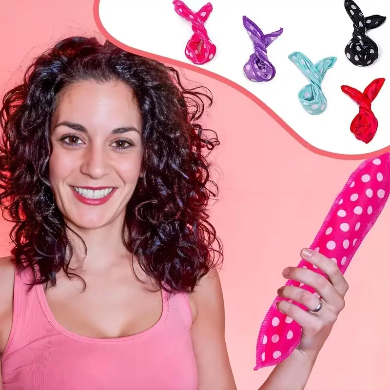 30pcs 5 Colors Hair Curler RollersBag, Hair Styling Tools, DIY Night Sleep Foam Hair Styling Tools, Flexible Soft Sponge Pillow Curlers Rollers with Storage