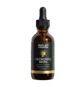 Black Girl Vitamins Liquid Chlorophyll Drops – Mulberry Leaf + Chlorophyllin with Peppermint, Vegan Liquid Concentrate, Supports Digestive Comfort & Healthy-Looking Skin (4-Month Supply)