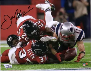 Julian Edelman New England Patriots Autographed 8" x 10" Super Bowl LI Champions Catch Photograph - Fanatics Authentic Certified