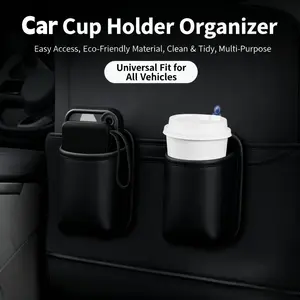Universal Car Cup Holder Door-Side Storage Box for CupsMulti-Functional Drink Rack for Car Seat Backs SecureGrip No Spills