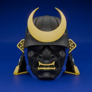 Samurai Helmet Deck Box for MTG Samurai Inspired Holds 100 Double Sleeved Commander EDH Cards Includes Dice Holder 3D Printed Card Storage