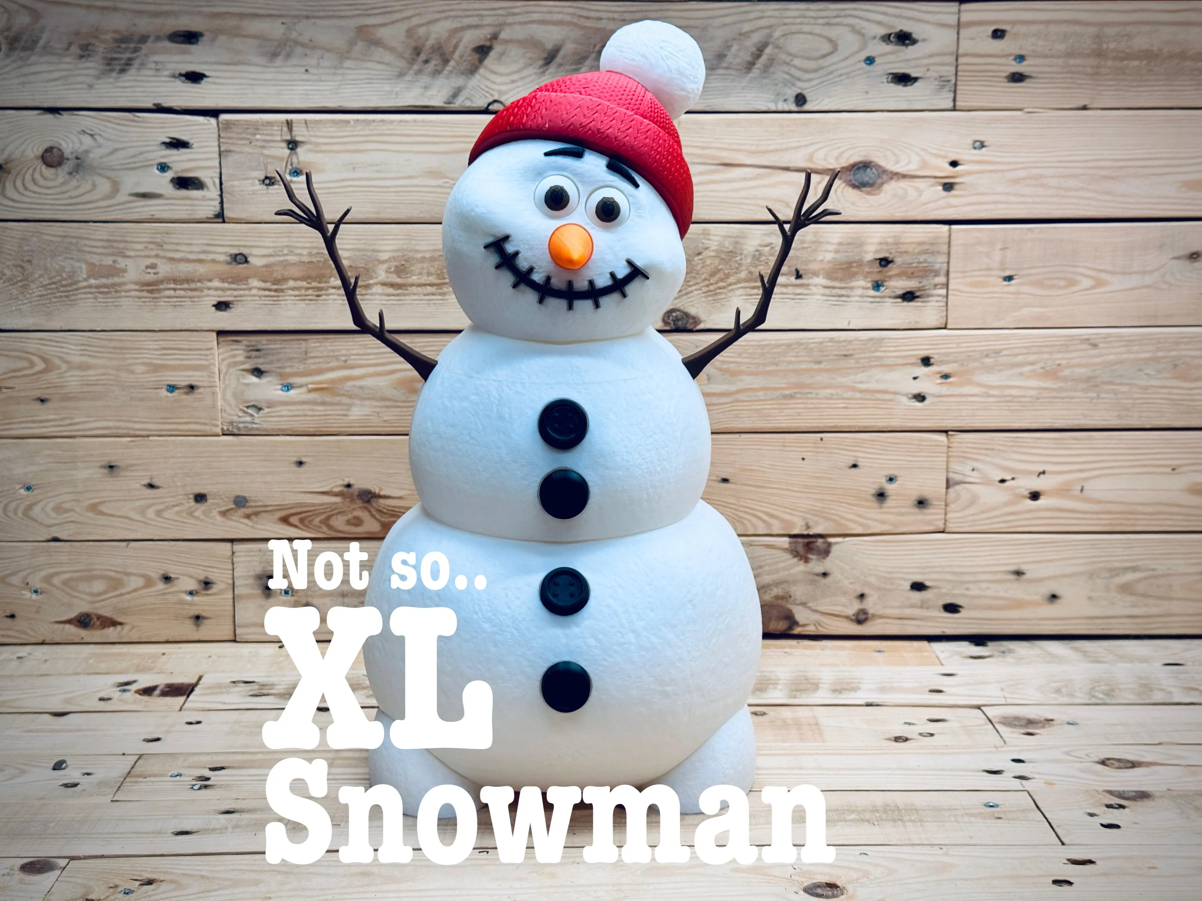 Not so.. XL Snowman - 3D Printed Christmas - Assembly required Parts