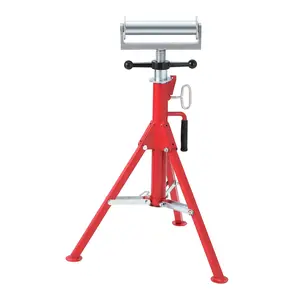 Heavy-Duty Adjustable Pipe Stand , 2500 lbs Load Capacity, 27.6"-52" Height Adjustable, Collapsible & Portable Roller Bracket For Welding, Construction, Automotive & Woodworking