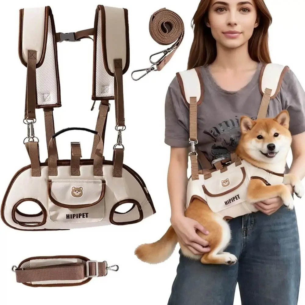 Breathable Pet Carrier Bag for Cats & Dogs – Portable Soft-Sided Travel Crate, Animal Carrier, Puppy Carrier, Handheld Crossbody Sling for Small Puppies & Kittens, Lightweight Outdoor Backpack with Strap for Hands-Free Walking 🐾