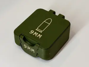 3D Printed Plastic Storage box for 9MM. (No firearms or ammunition included)
