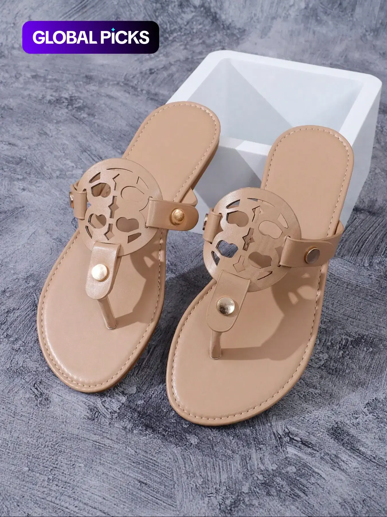 Women's Fashionable Hollow Out Design Slide Sandals, Casual Comfortable Flat Sandals for Summer, Lightweight Breathable Shoes for Daily Wear, Footwear Strap Slides, Classy Sandals, Trending Sandals, Chic Summer Footwear