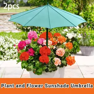 2pcs Outdoor Plant Shade Umbrella, Garden Potted Plants Sunshade, Courtyard Flower Fruit Sun Protection Tent, Suitable for Outdoor Plants, Pots, Gardens