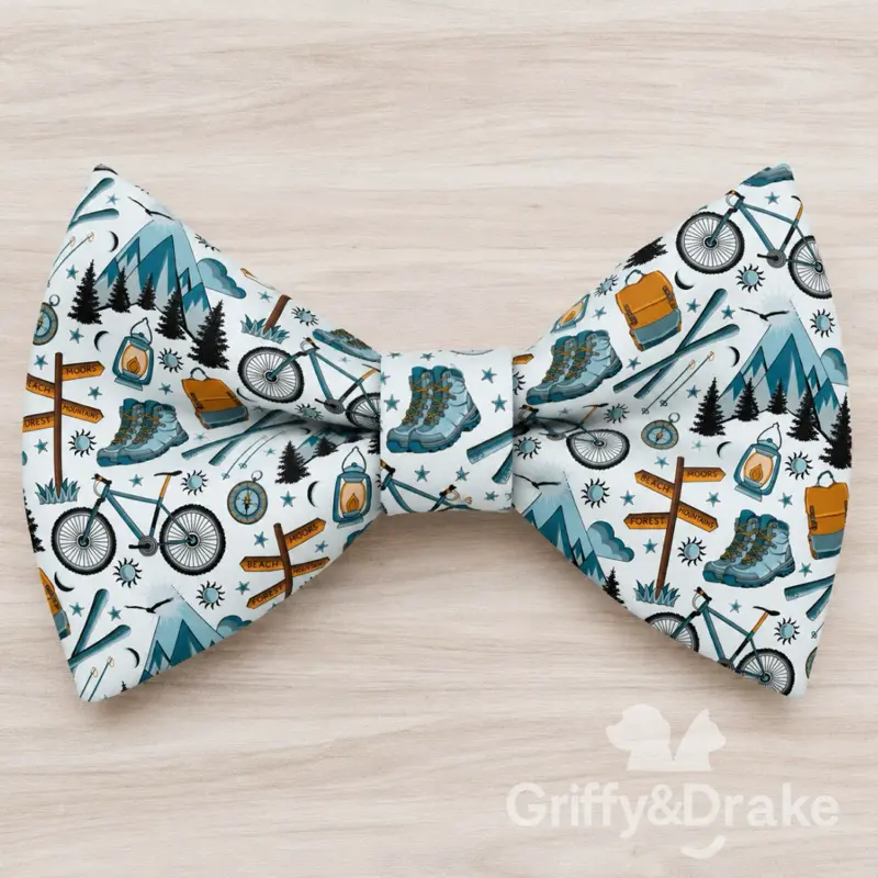 Adventure Awaits Dog Bow Tie