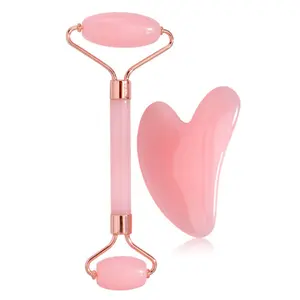 Facial Beauty Massage Tool Set, Facial Care Tools, 2/3/10pcs Face Massager Scraper Roller Ice Mold Cleansing Brush Eye Mask Hair Tie Wrist Strap Storage Bag