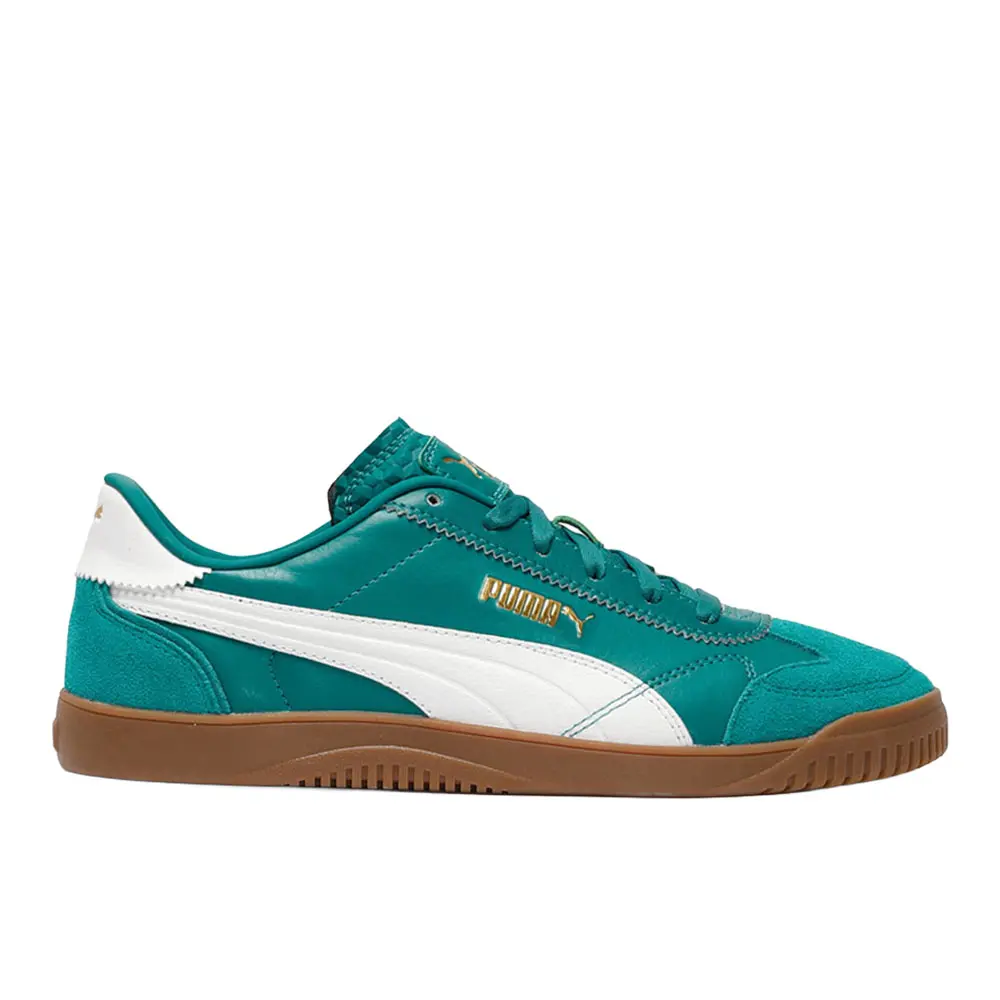 PUMA Mens Club 5V5 Lux Lace Up Sneakers Shoes Casual - Green