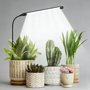 6000K full-spectrum plant growth lamp Grow Light USB, suitable for indoor plant growth, suitable for seeds, succulents and small plants, with automatic on-off timing dimming.