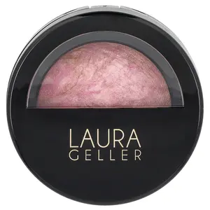 Laura Geller Baked Blush-N-Brighten, Marbleized Blush, 0018032B Pink Buttercream, 0.16 oz (4.5 g)