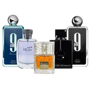 Afnan 9PM + 9AM DIVE + HAWAS + CLUB DE NUIT BLACK + KHAMRAH by Lattafa Perfumes 3.4oz (100ML) - Fragrance Gift Bundle