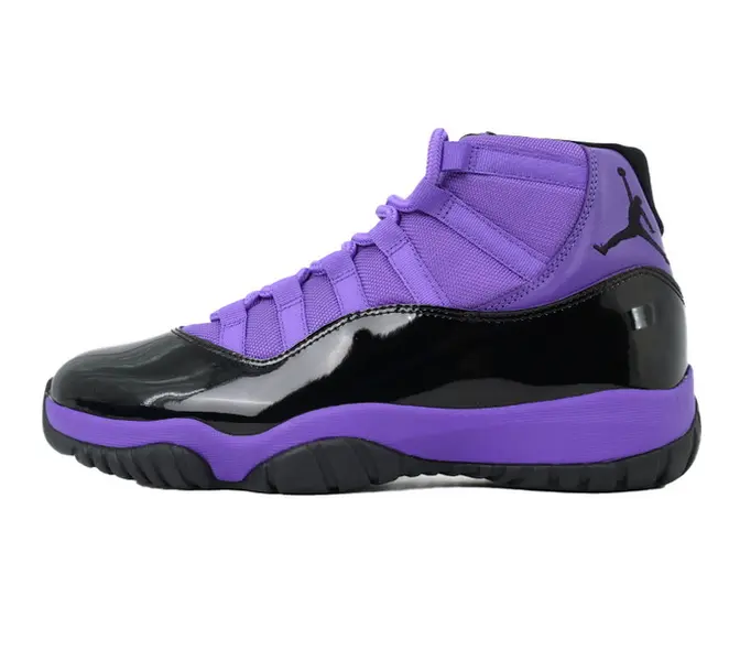 High Top Patent Leather Sneakers for Men Women, Two Tone Purple Black Glossy Ankle Basketball Shoes, Non Slip Cushioned Outdoor Street Fashion Trainers