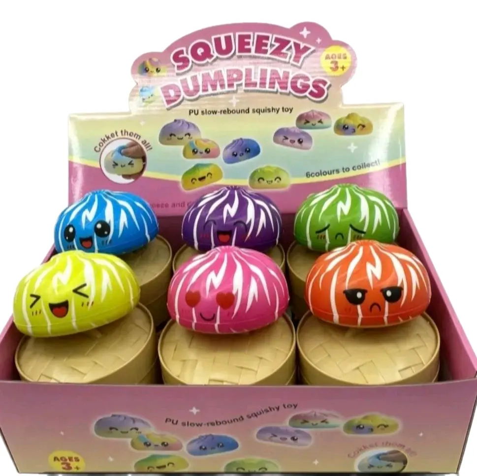 Slow Rise Dumpling Squishy Toy, Random Color Selection